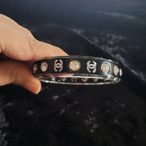 Designer Inspired Bangle Rhinestone Bracelet